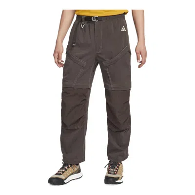 Nike Men's  Solid Color Printing Lacing Cargo Casual Pants/trousers Brown