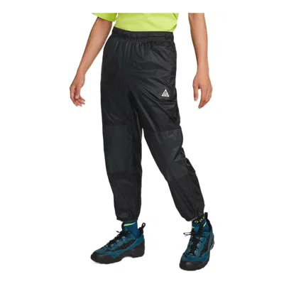 Nike Men's  Solid Color Small Logo Label Waterproof Bundle Feet Sports Pants/trousers/joggers Black