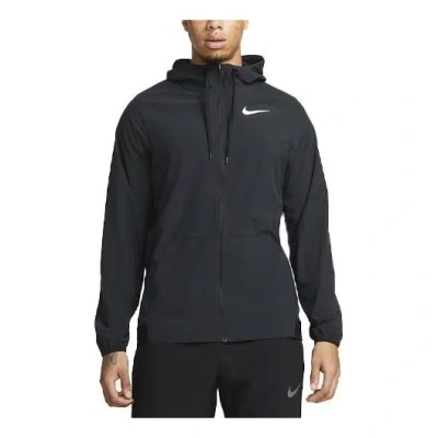 Nike Men's  Solid Color Small Long Sleeves Hooded Jacket Black
