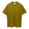 Nike Men's  Solo Swoosh Solid Color Sports Round Neck Short Sleeve Desert T-shirt In Green