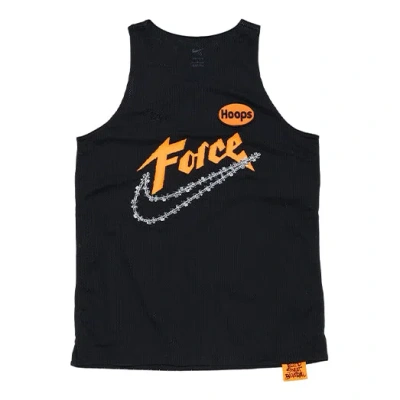 Nike Men's  Sports Creative Printing Running Basketball Jersey/vest Black
