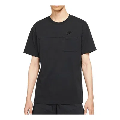 Nike Men's  Sports Round Neck Breathable Casual Short Sleeve Black T-shirt