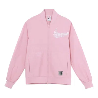Nike Men's  Sportswear Athleisure Casual Sports Woven Jacket Autumn Pink Red