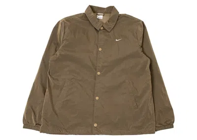 Pre-owned Nike Men's  Sportswear Authentic Coach Jacket In Brown