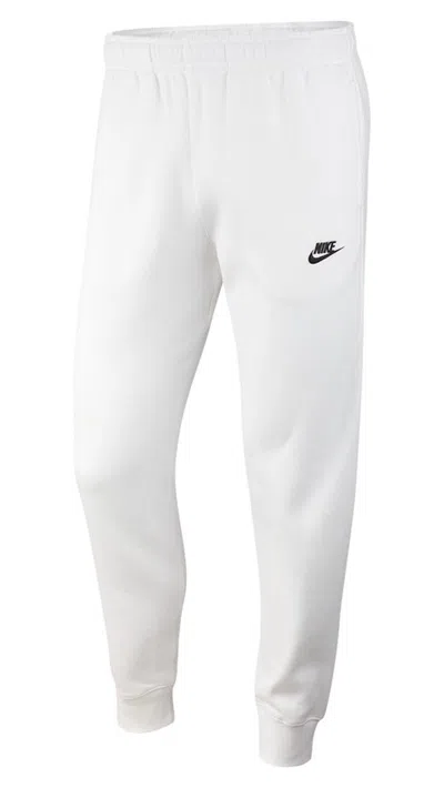 Pre-owned Nike Men's  Sportswear Club Fleece Joggers In White/black