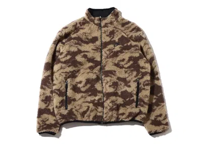 Pre-owned Nike Men's  Sportswear Club Fleece Plus Reversible Winterized Top Jacket In Black/sail In Multi