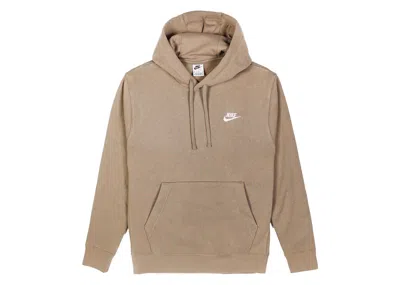 Pre-owned Nike Men's  Sportswear Club Fleece Pullover Hoodie In Brown/white