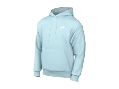 Pre-owned Nike Men's  Sportswear Club Fleece Pullover Hoodie In Light Blue/white In Multi