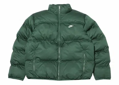 Pre-owned Nike Men's  Sportswear Club Puffer Jacket (asia Sizing) In Fir/white In Multi