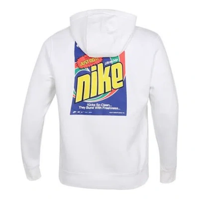 Nike Men's  Sportswear Keep It Clean Casual Sports Pullover Fleece Lined White