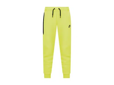 Pre-owned Nike Men's  Sportswear Kids Tech Fleece Windrunner Pant In Bright Cactus/black
