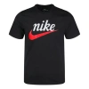 Nike Sportswear Men's Heritage Script Logo Short-sleeve Crewneck T-shirt In Black