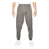 Nike Men's  Sportswear Logo Embroidered Knit Loose Casual Long Pants/trousers Gray