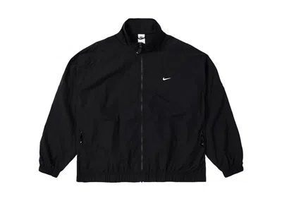 Pre-owned Nike Men's  Sportswear Solo Swoosh Track Jacket In Black/white