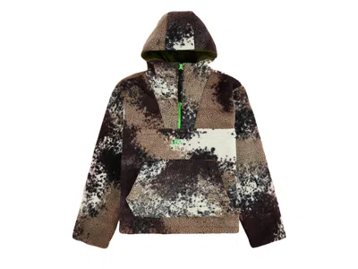 Pre-owned Nike Men's  Sportswear Sport Essentials Halfzip Hoodie In Ironstone/green Strike
