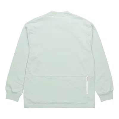 Nike Men's  Sportswear Style Essentials Stand Collar Cotton Pullover Long Sleeves Blue T-shirt In Gray