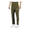 Nike Men's  Sportswear Swoosh Contrast Color Stitching Knit Sports Pants/trousers/joggers Army Green