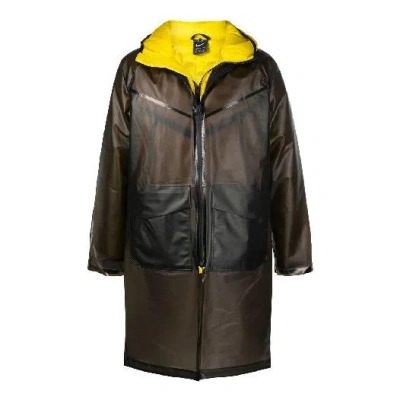 Nike Men's  Sportswear Tech Detachable Hooded With Down Feather Jacket Black In Brown