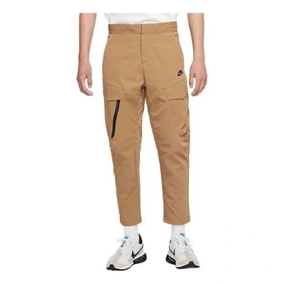 Nike Men's  Sportswear Tech Essentials Casual Sports Woven Unlined Long Pants/trousers Brown In Neutral