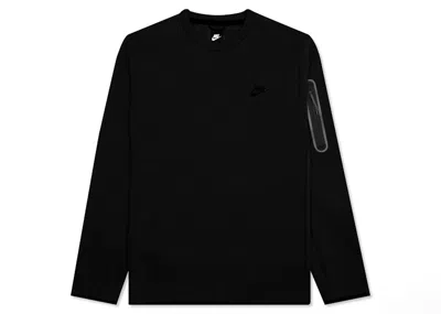 Pre-owned Nike Men's  Sportswear Tech Fleece Crew In Black