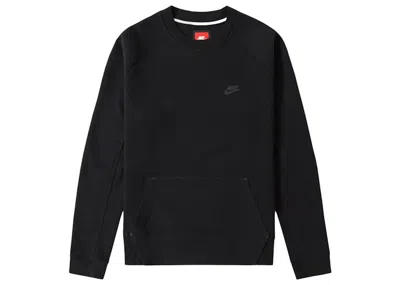 Pre-owned Nike Men's  Sportswear Tech Fleece Crewneck Sweatshirt In Black