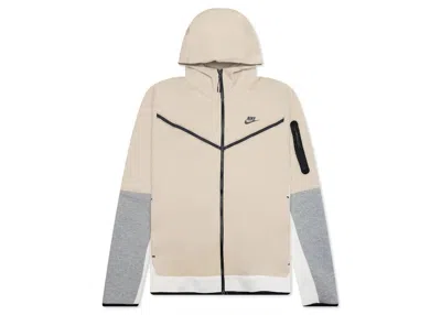 Pre-owned Nike Men's  Sportswear Tech Fleece Fullzip Hoodie In Dark Heather Grey/rattan/black