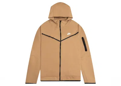 Pre-owned Nike Men's  Sportswear Tech Fleece Fullzip Hoodie In Elemental Gold/sail In Multi