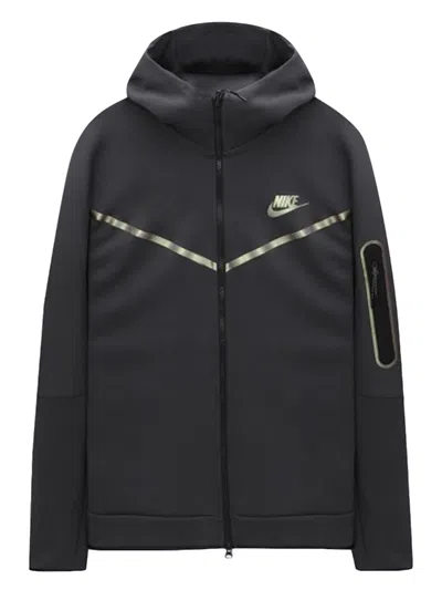 Pre-owned Nike Men's  Sportswear Tech Fleece Fullzip Hoodie In Iridescent Dark Smoke Grey
