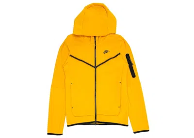 Pre-owned Nike Men's  Sportswear Tech Fleece Fullzip Hoodie In Yellow/black