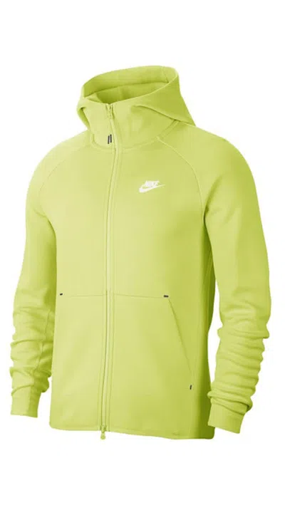 Pre-owned Nike Men's  Sportswear Tech Fleece Hoodie In Lime Light