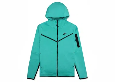 Pre-owned Nike Men's  Sportswear Tech Fleece Hoodie In Washed Teal/black In Multi