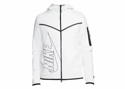 Pre-owned Nike Men's  Sportswear Tech Fleece Hoodie In White