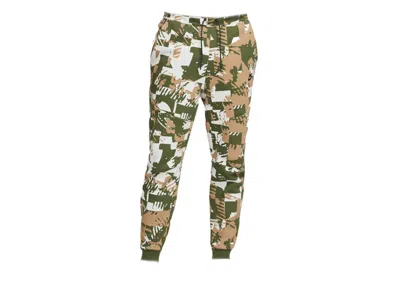 Pre-owned Nike Men's  Sportswear Tech Fleece Jogger Pants In Light Bone/rough Green/black Camo In Multi