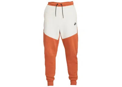 Pre-owned Nike Men's  Sportswear Tech Fleece Joggers In Burnt Sunrise/light Bone/black