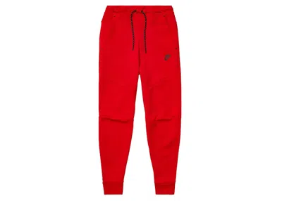 Pre-owned Nike Men's  Sportswear Tech Fleece Joggers In Gym Red/black In Multi