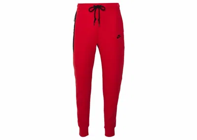 Pre-owned Nike Men's  Sportswear Tech Fleece Joggers In Light University Red Heather/black In Multi
