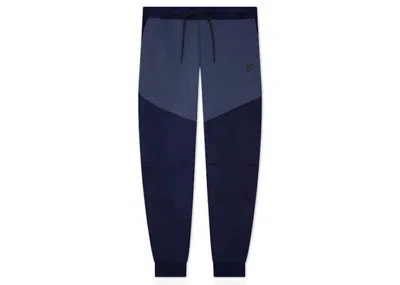 Pre-owned Nike Men's  Sportswear Tech Fleece Joggers In Obsidian/thunder Blue/black In Multi