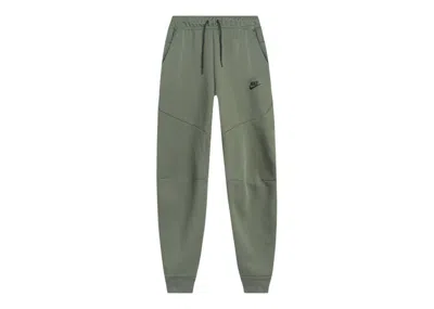 Pre-owned Nike Men's  Sportswear Tech Fleece Joggers In Olive Green
