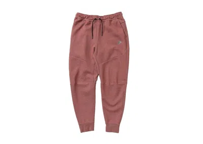 Pre-owned Nike Men's  Sportswear Tech Fleece Joggers In Redstone/heather