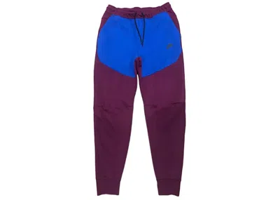Pre-owned Nike Men's  Sportswear Tech Fleece Joggers In Sangria/game Royal/black
