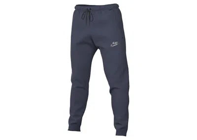 Pre-owned Nike Men's  Sportswear Tech Fleece Joggers In Thunder Blue/metallic Cool Grey In Multi