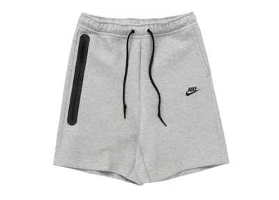 Pre-owned Nike Men's  Sportswear Tech Fleece Shorts In Dark Grey Heather/black In Multi