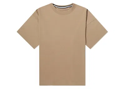 Pre-owned Nike Men's  Sportswear Tech Fleece T-shirt In Khaki In Brown