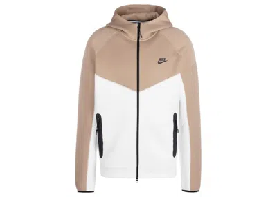 Pre-owned Nike Men's  Sportswear Tech Fleece Windrunner Fullzip Hoodie In Summit White/khaki/black In Multi
