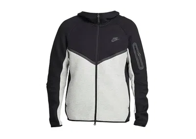 Pre-owned Nike Men's  Sportswear Tech Fleece Windrunner Hoodie In Black/dark Grey Heather