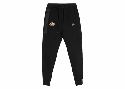 Pre-owned Nike Men's  Sportswear Tech Fleece X Central Cee Joggers In Black/metallic Red Bronze