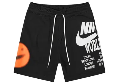 Pre-owned Nike Men's  Sportswear World Tour Shorts In Black