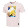 Nike Men's  Ss22 Smiling Face Basketball Pattern Printing Breathable Sports Short Sleeve Large Light  In Pink