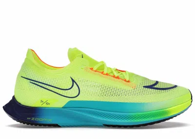 Pre-owned Nike Men's  Streakfly Sneakers In Volt/bright Crimson