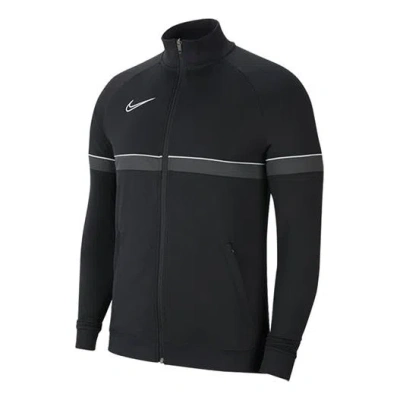 Nike Men's  Stripe Contrasting Colors Outdoor Zipper Jacket Black